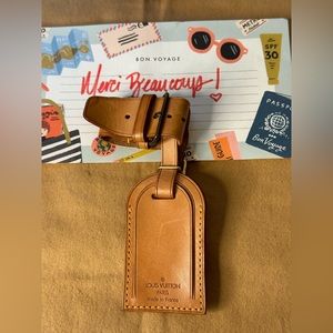 💎💎💎🔥🔥Louis Vuitton Bag Tag & Poignet Set